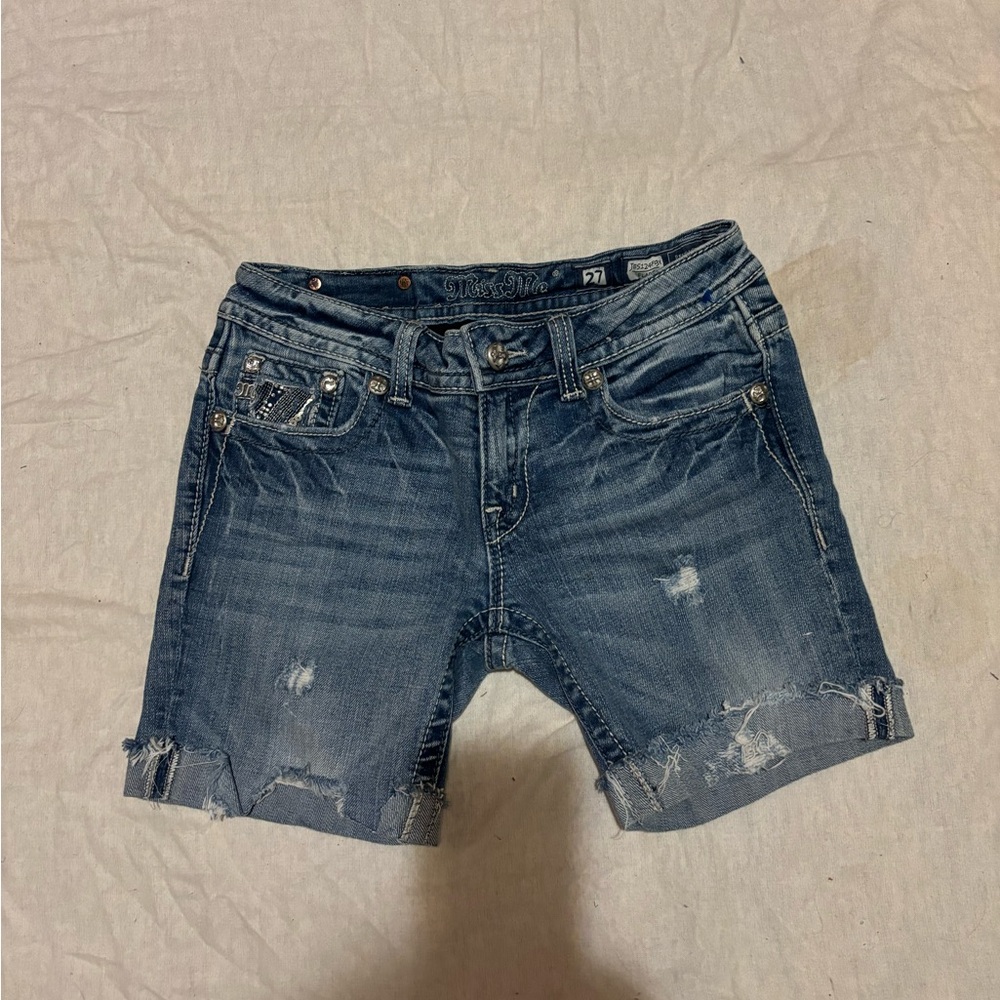 Miss me jeans cut off shorts size 27 great look